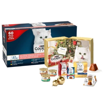 Purina Gourmet Perle krmivo pre mačky 60x85g + Adventný kalendár Purina® Gourmet™