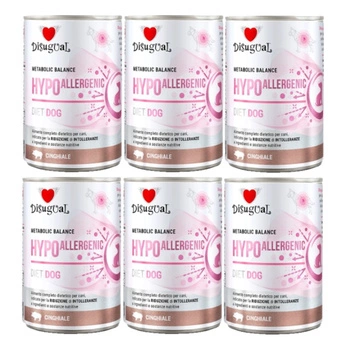 Disugual mokré krmivo pre psov veterinárne hypoalergénne diviačie (dospelé) 6x400 g