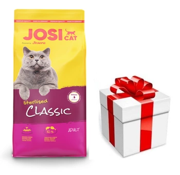 JOSERA JosiCat Classic Sterilised 18kg + prekvapenie pre mačku ZDARMA