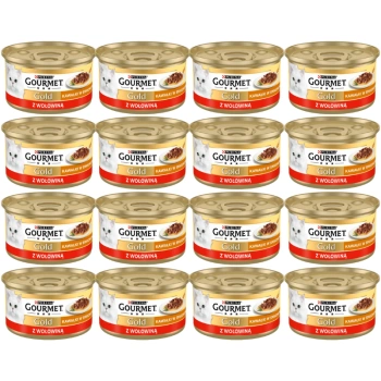 Purina Gourmet Gold Sauce Delight s hovädzím mäsom 72x85g