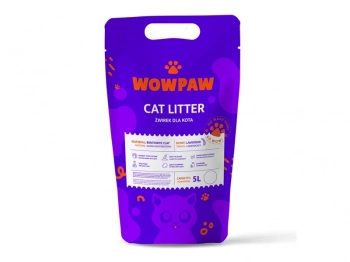 WOW PAW Bentonitová podstielka pre mačky - levanduľová 5 l