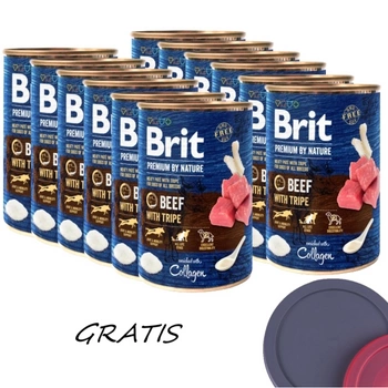 Brit Premium By Nature Beef With Tripe 12x400g