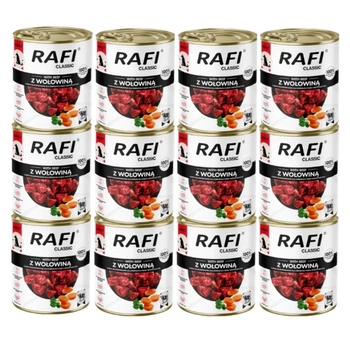 DOLINA NOTECI Rafi Classic mokré krmivo pre psov s hovädzím mäsom 12x800g