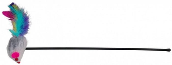 TRIXIE Rybársky prút s myšou a hrkálkou na udici pre mačky