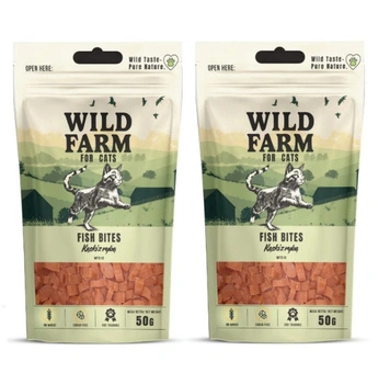 WILD FARM Fish bites 2x50 g mačacie pamlsky