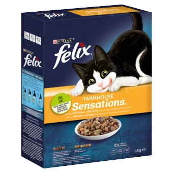 Felix Farmhouse Sensations s kuracím a morčacím mäsom a zeleninou 1 kg