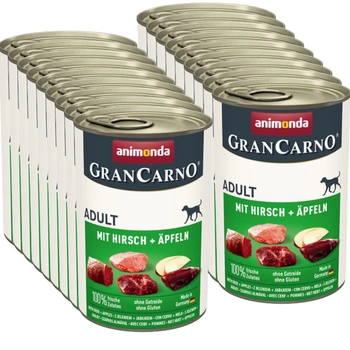 ANIMONDA GranCarno Adult Dog príchuť: jeleň a jablko 18x400g