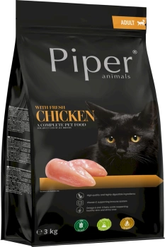 DOLINA NOTECI Piper Animals s kuracím mäsom pre mačky 3kg