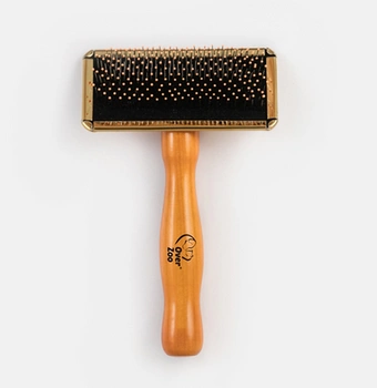 OVER ZOO kartáč s kovovými jehlami a kuličkami L