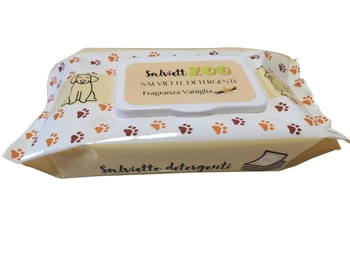 SalviettZOO XL - obrúsky na starostlivosť o psov a mačky 40ks (s vôňou vanilky)