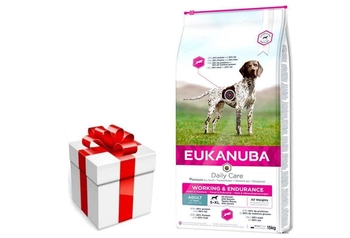 EUKANUBA Platinum Performance Working & Endurance 15kg  + prekvapenie pre vášho psa ZDARMA