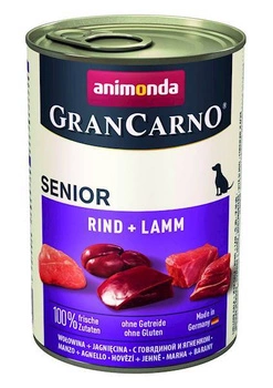 ANIMONDA GranCarno Senior príchuť: hovädzie a jahňacie 400g