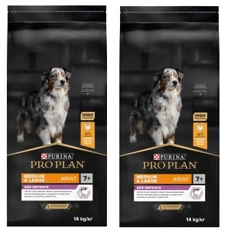PRO PLAN Age Defence Adult krmivo pre psov bohaté na kuracie mäso 2x14kg