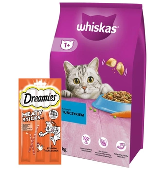 Whiskas granule s tuniakom 14 kg + DREAMIES 30 g ZADARMO!
