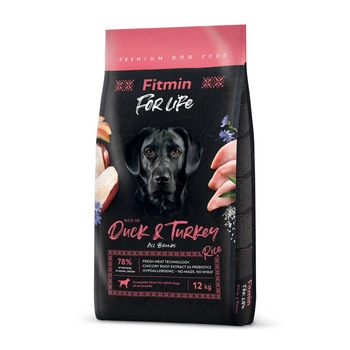 FITMIN dog For Life Duck & Turkey 12 kg