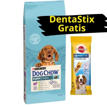 PURINA Dog Chow Puppy Lamb 14kg + DentaStix ZADARMO!