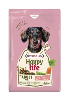 VERSELE-LAGA Happy Life Adult Mini Lamb 2,5 kg - krmivo pre dospelých a malých psov s jahňacím mäsom