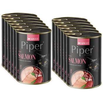 DOLINA NOTECI Piper pre mačky s lososom 12x400g