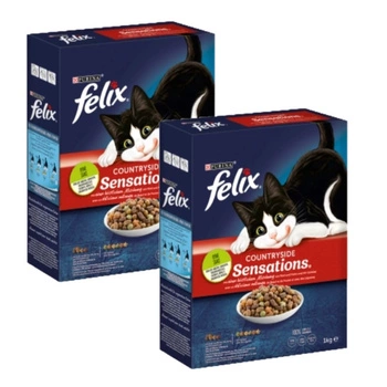 Felix Countryside Sensations so zmesou hovädzieho a kuracieho mäsa a zeleniny 2x1kg