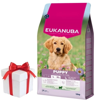 EUKANUBA Puppy&Junior Lamb&Rice Large Breeds 12 kg + Prekvapenie pre psa ZADARMO!