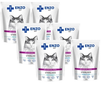 ENZO VET Sterilizované Mix chutí 12x100g