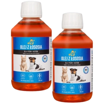 LAB V Lososový olej pre psy a mačky 2x250ml