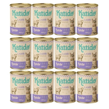 Katido mokré krmivo pre mačky s jahňacím mäsom 12x400 g