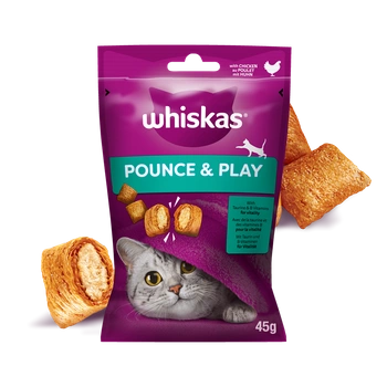 WHISKAS Energy and Vitality 45g pochúťka pre mačky, s kuracím mäsom