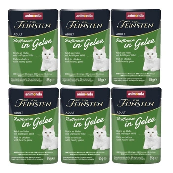 ANIMONDA Vom Feinsten Raffinesse kura s divinou v želé 6x85g