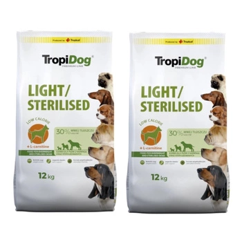 TROPIDOG Premium light/sterilizovaný 2x12 kg