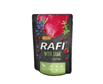 RAFI so zverinou pre psov - vrecúško 300g