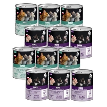 PetRepublic kúsky v omáčke Mix príchutí 12x400g pre mačky