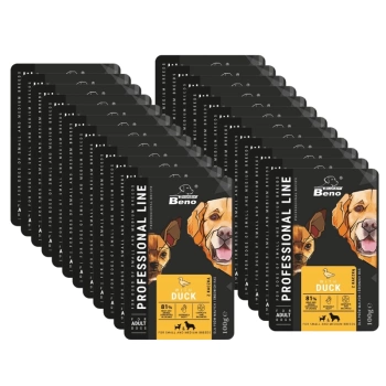 SUPER BENO sáčok pre dospelých psov malých a stredných psov s kačicou 24x100g