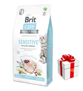 Brit Care Cat Grain-Free Sensitive Insect Food Allergy Management 2 kg + ZADARMO prekvapenie pre mačku!