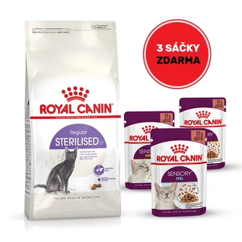 ROYAL CANIN  Sterilised 10kg + 3 sáčky mokrého krmiva ZADARMO!!!