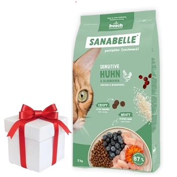 BOSCH Sanabelle Sensitive Hydina 8 kg + Prekvapenie pre mačku ZADARMO!