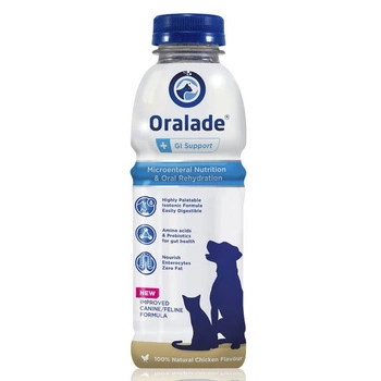 Livisto ORALADE GI SUPPORT 500 ML elektrolyty s prebiotikami pre psy a mačky