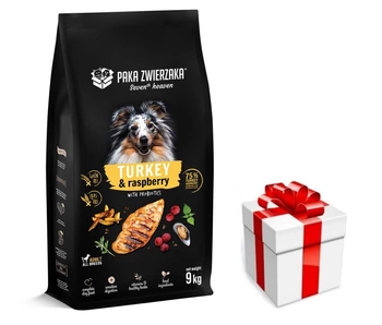 Paka Zwierzaka - Siedme nebo - Morčacie mäso s malinami (morčacie mäso a maliny) 9kg  +prekvapenie pre vášho psa ZDARMA
