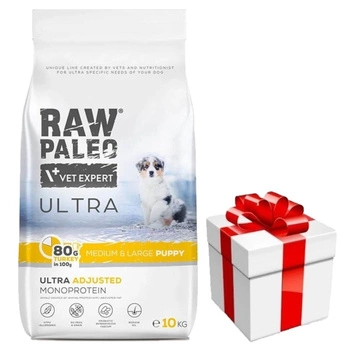Vetexpert RAW PALEO ULTRA TURKEY PUPPY MEDIUM/ LARGE 10KG + prekvapenie pre psa ZDARMA!