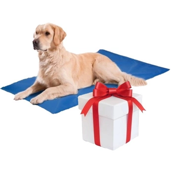 Chladiaca podložka modrá 40x30cm + Prekvapenie pre vášho psa ZADARMO!