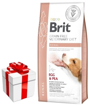 Brit gf veterinary diets dog Renal 12kg + prekvapenie pre psa ZDARMA!