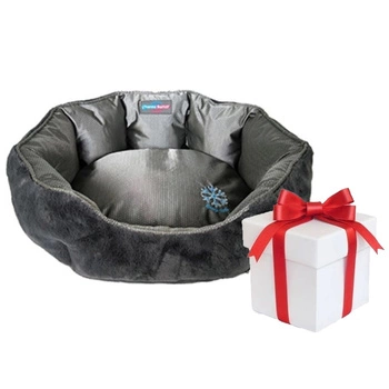 ThermoSwitch SANTORINI Sivá posteľ S + Prekvapenie pre mačku ZADARMO!