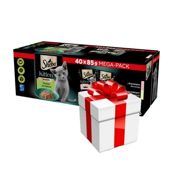 SHEBA Kitten príchuť balenie 40x85 g + PREKVAPENIE PRE MAČKU