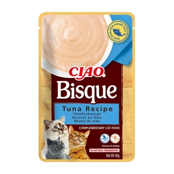INABA Cat Ciao Bisque - doplnkové krmivo pre mačky s príchuťou tuniaka 40g