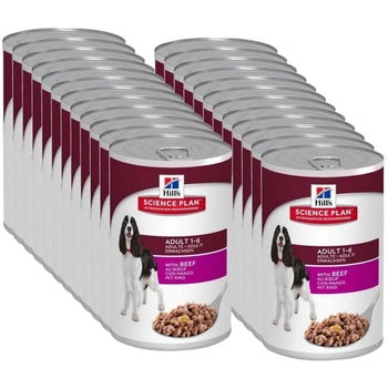 HILL'S SP Science Plan Canine Adult beef 24x370g - konzerva