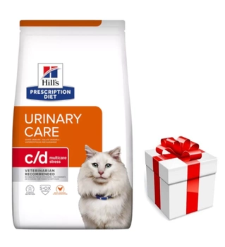 HILL'S PD Prescription Diet Feline c/d Urinary Stress 8kg + ZADARMO prekvapenie pre mačku!