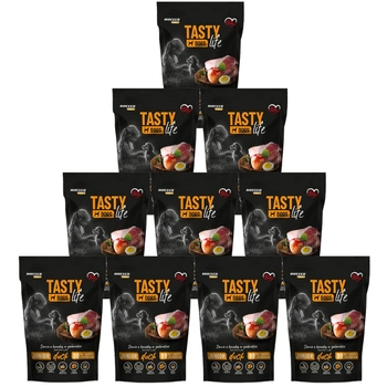 Tasty Dogs Life Junior kačica v želé miske 10x500g