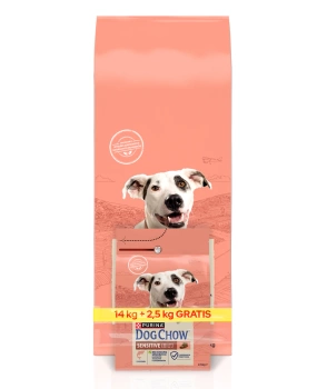 PURINA Dog Chow Adult Sensitive Salmon 16,5kg (14 kg + 2,5 kg ZADARMO!!)