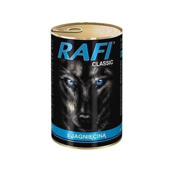 RAFI CLASSIC ADULT 1250g 45% kačacie mäso s hráškom v konzerve pre dospelé psy 1240g