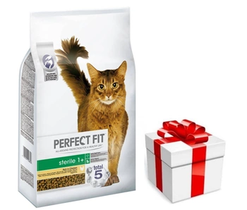 Perfect Fit™ - suché kompletné krmivo pre dospelé mačky po kastrácii, bohaté na kuracie mäso 7kg +  prekvapenie pre mačku ZDARMA